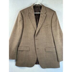 S. Cohen Montreal Performance Brown Wool Blazer Sport Coat Mens 44R Urgel Canada